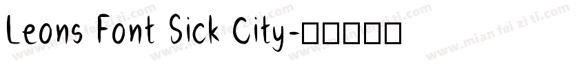 Leons Font Sick City字体转换